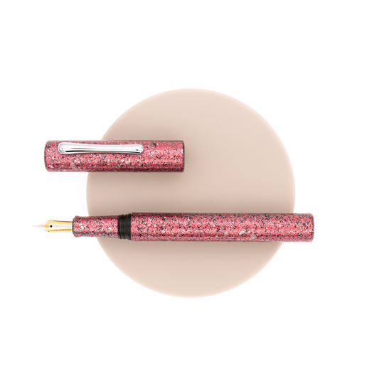 Taccia Granite Stone Fountain Pen Red