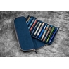 Galen Leather Galen Leather Magnum Opus Portapenne in Pelle 12 Posti Crazy Horse Navy Blue