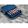 Galen Leather Galen Leather Magnum Opus Portapenne in Pelle 6 Posti Crazy Horse Navy Blue