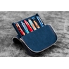 Galen Leather Galen Leather Magnum Opus Portapenne in Pelle 6 Posti Crazy Horse Navy Blue