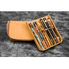 Galen Leather Galen Leather Magnum Opus Portapenne in Pelle 6 Posti Crazy Horse Brown