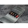 Galen Leather Galen Leather Flap Portapenne in Pelle 5 Posti Crazy Horse Smoky Grey