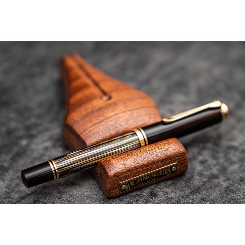 Galen Leather Galen Leather The Nib Rest Wooden Pen Stand Mahogany