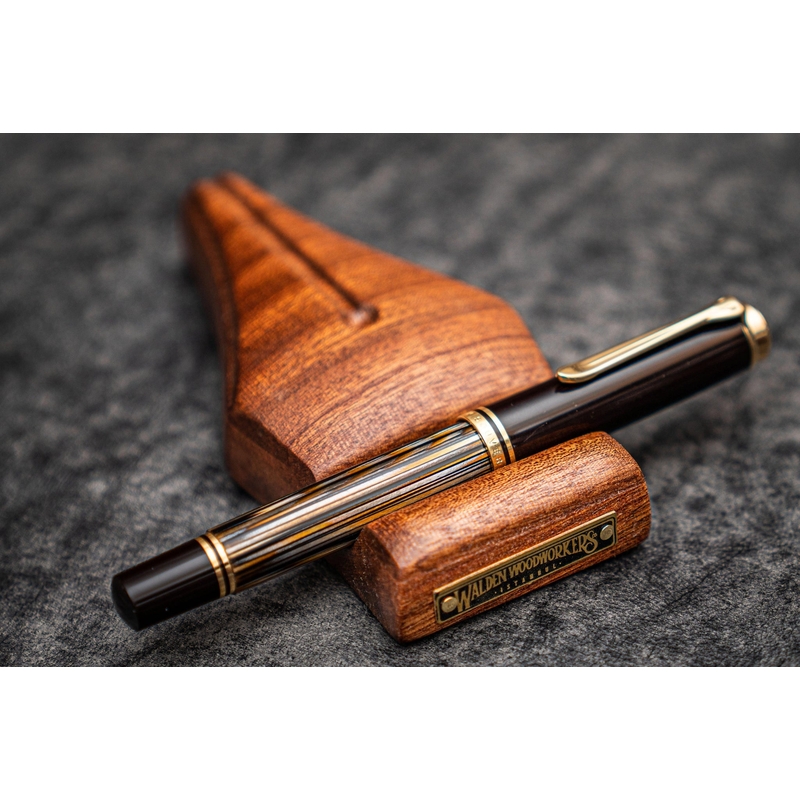 Galen Leather Galen Leather The Nib Rest Wooden Pen Stand Mahogany