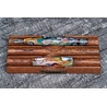 Galen Leather Galen Leather The Pen Bed Supporto Portapenne in Legno di Mogano