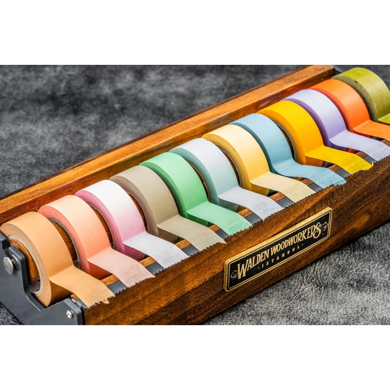 Galen Leather Galen Leather Multi Washi Tape Dispenser Walnut