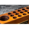 Galen Leather Galen Leather Wood Desk Organizer Pen Holder Walnut