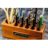 Galen Leather Galen Leather Wood Desk Organizer Pen Holder Walnut