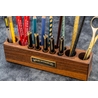 Galen Leather Galen Leather Wood Desk Organizer Portapenne ed Accessori in Legno di Noce