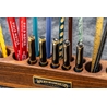 Galen Leather Galen Leather Wood Desk Organizer Portapenne ed Accessori in Legno di Noce