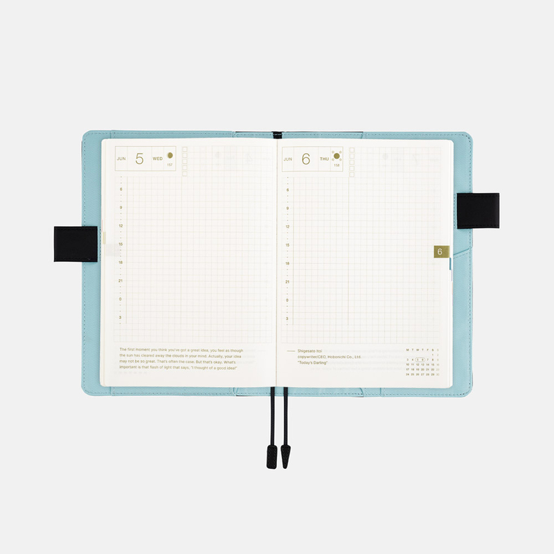 Hobonichi Hobonichi Colors: Black x Clear Blue A6 [Cover Only]