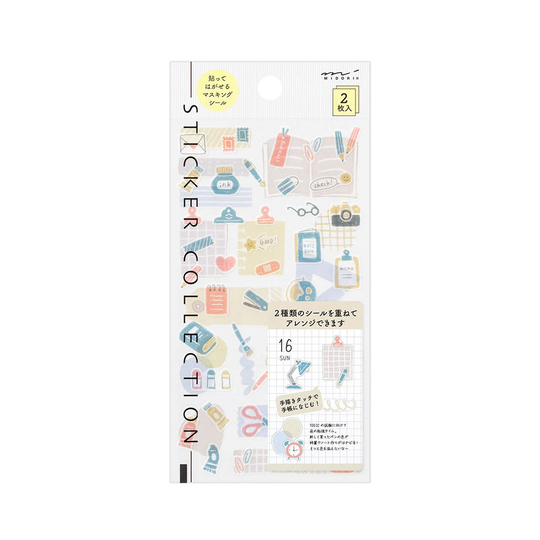 Midori Sticker Two Sheets Adesivi Decorativi Stationery