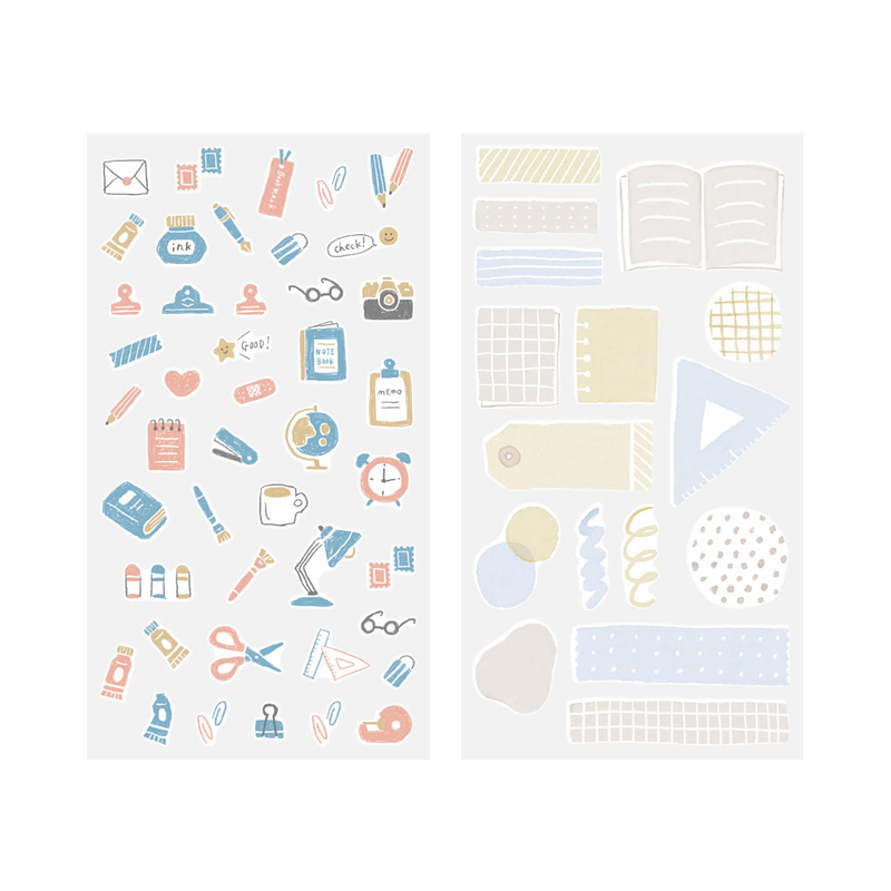 Midori Midori Sticker Two Sheets Adesivi Decorativi Stationery