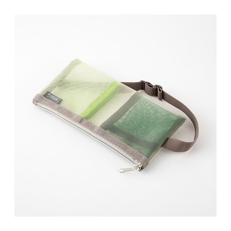 Midori Midori Book Band Pen Case Mesh Green