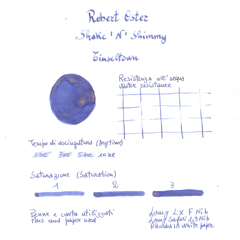 Robert Oster Robert Oster Shake 'N' Shimmy Tinseltown Inchiostro 50 ml Edizione Speciale