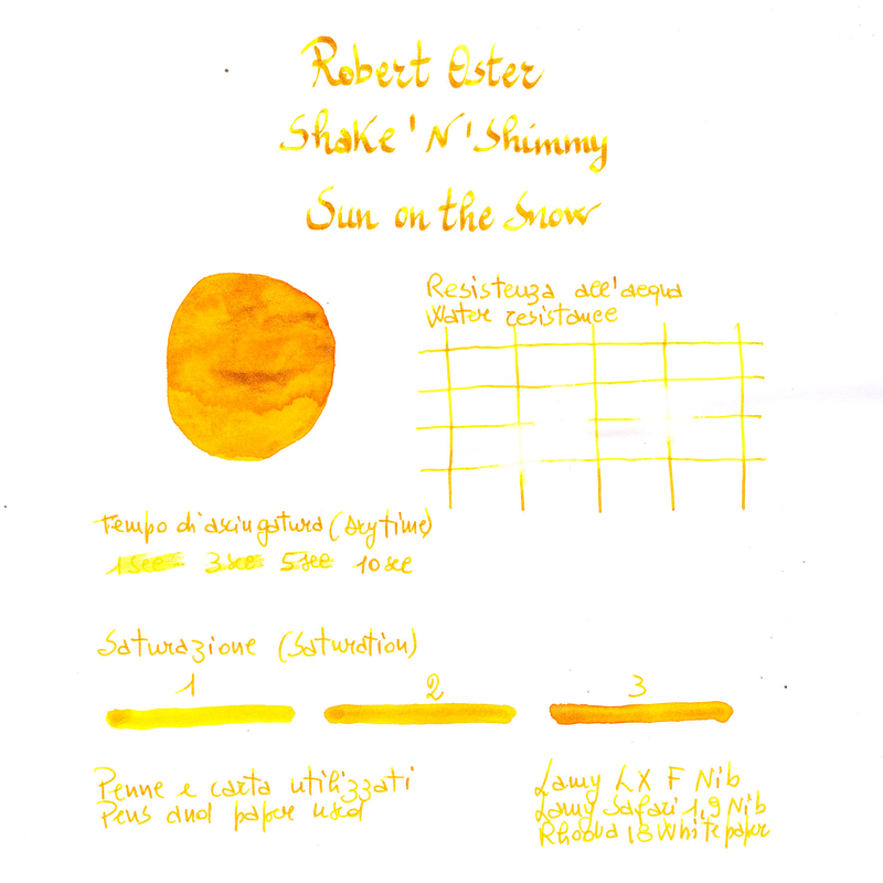 Robert Oster Robert Oster Shake 'N' Shimmy Sun on the Snow Inchiostro 50 ml Edizione Speciale