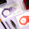 Wearingeul Wearingeul White Animal Farm Ink Swatch Card Puppy