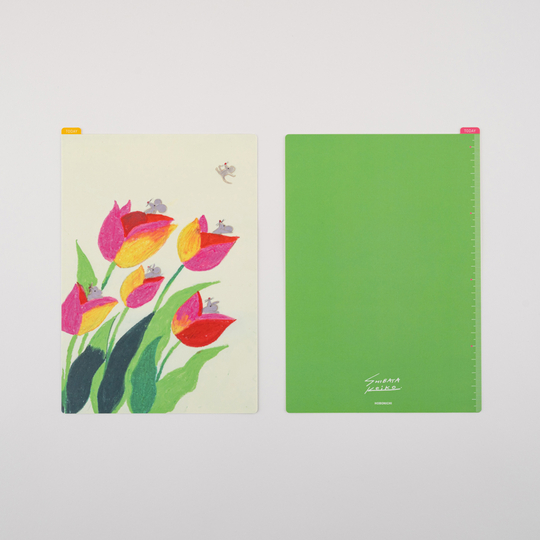 Hobonichi Pencil Board for Cousin A5 Keiko Shibata: Swaying tulips