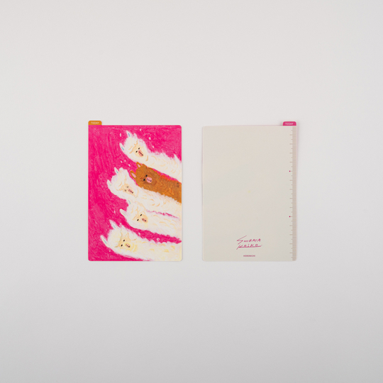 Hobonichi Pencil Board Keiko Shibata: Upwind alpacas Sottopagina per Original A6