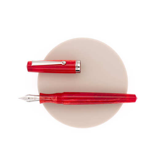 Delta Intesa 2.0 Penna Stilografica Rossa & Rodio