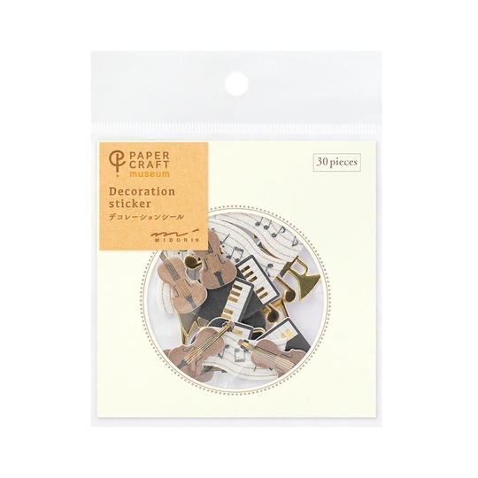 Midori Paper Craft Museum Decoration Sticker Music
