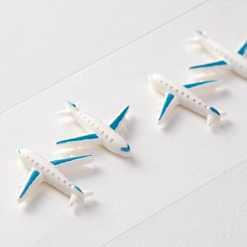 Midori Midori Paper Craft Museum Decoration Sticker Airplane