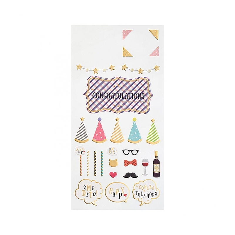 Midori Midori Paper Craft Museum Adesivi Decorativi Congratulazioni