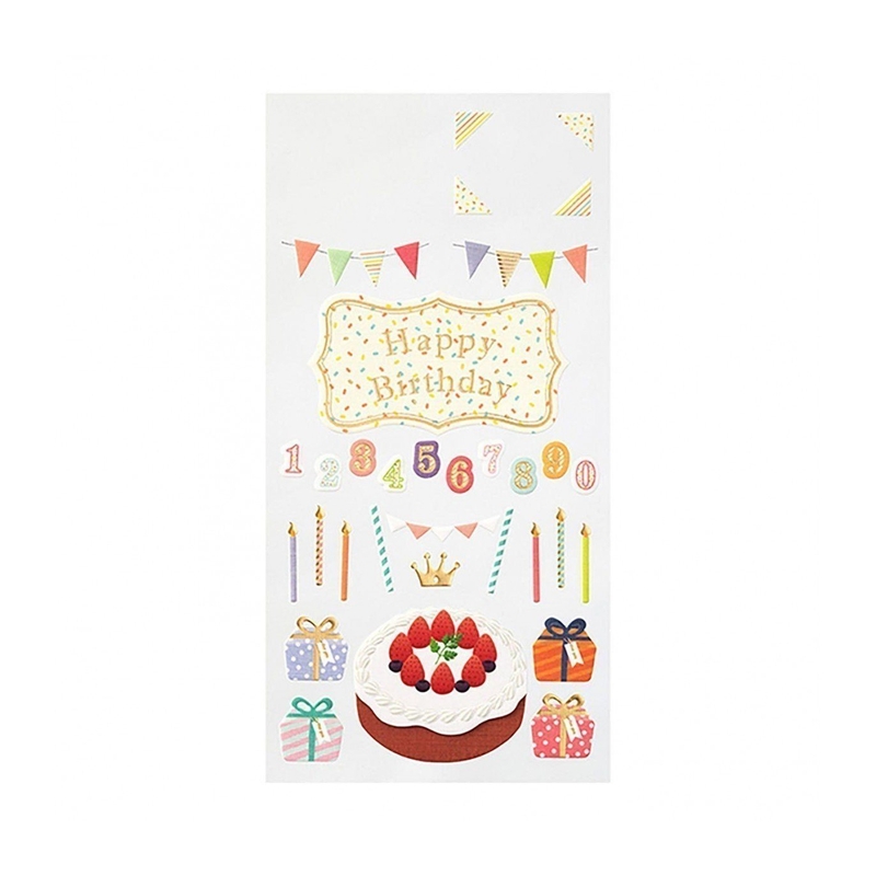 Midori Midori Paper Craft Museum Adesivi Decorativi Compleanno