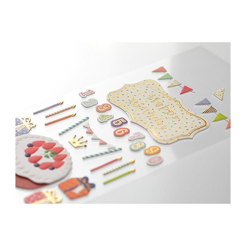 Midori Midori Paper Craft Museum Adesivi Decorativi Compleanno