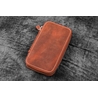 Galen Leather Galen Leather Zippered 6 Slots Pen Case Crazy Horse Orange