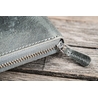 Galen Leather Galen Leather Zippered 5 Slots Pen Case with A6 Notebook Crazy Horse Smoky Grey