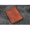 Galen Leather Galen Leather Zippered 5 Slots Pen Case with A6 Notebook Crazy Horse Orange