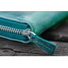 Galen Leather Galen Leather Zippered 5 Slots Pen Case with A6 Notebook Crazy Horse Forest Green