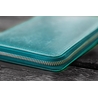 Galen Leather Galen Leather Zippered 5 Slots Pen Case with A6 Notebook Crazy Horse Forest Green