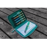 Galen Leather Galen Leather Zippered 5 Slots Pen Case with A6 Notebook Crazy Horse Forest Green