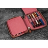 Galen Leather Galen Leather Zippered 10 Slots Pen Case Crazy Horse Orange