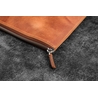 Galen Leather Galen Leather Zippered Writer's Bank Bag Crazy Horse Tan