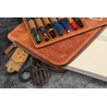 Galen Leather Galen Leather Zippered Writer's Bank Bag Crazy Horse Tan