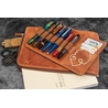 Galen Leather Galen Leather Zippered Writer's Bank Bag Crazy Horse Tan
