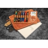 Galen Leather Galen Leather Zippered Writer's Bank Bag Crazy Horse Tan