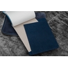 Galen Leather Galen Leather Zippered Writer's Bank Bag Crazy Horse Navy Blue