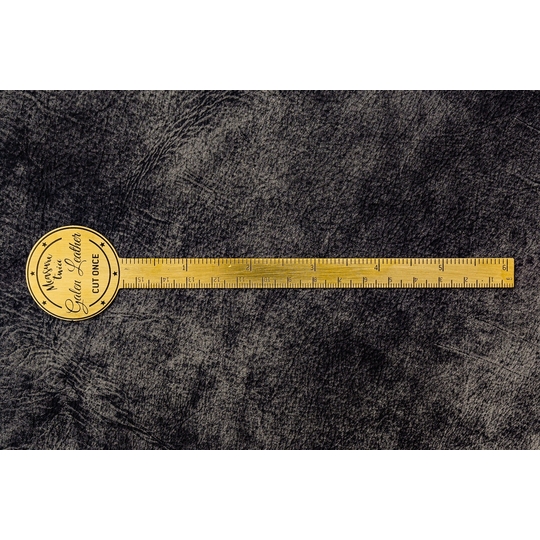 Galen Leather Brass Righello Aprilettere in Ottone