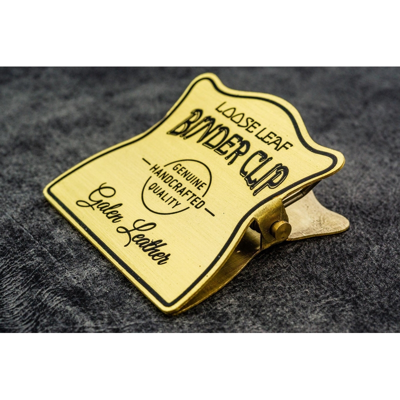 Galen Leather Galen Leather Brass Binder Clip Fermapagina