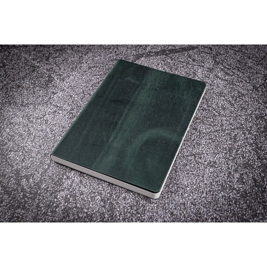 Galen Leather Notebook A5 Tomoe River Paper Crazy Horse Forest Green
