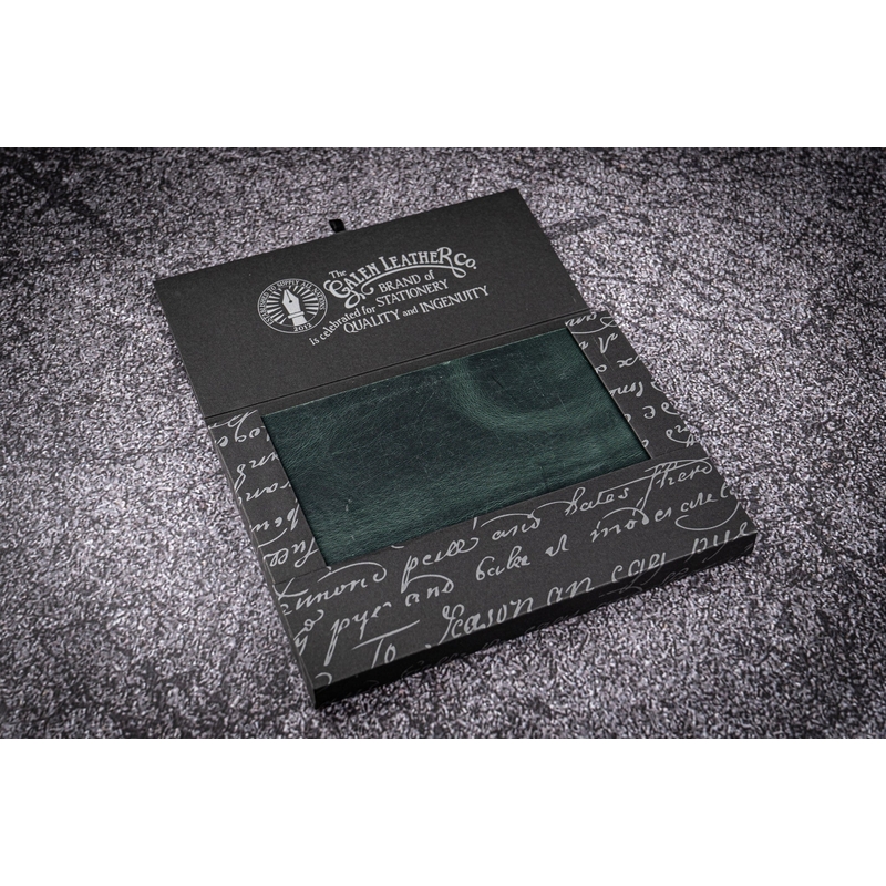 Galen Leather Galen Leather Notebook A5 Tomoe River Paper Crazy Horse Forest Green