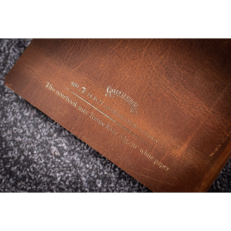 Galen Leather Galen Leather Notebook A5 Carta Tomoe River Crazy Horse Brown
