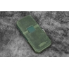 Galen Leather Galen Leather Magnum Opus Portapenne in Pelle 3 Posti Crazy Horse Forest Green