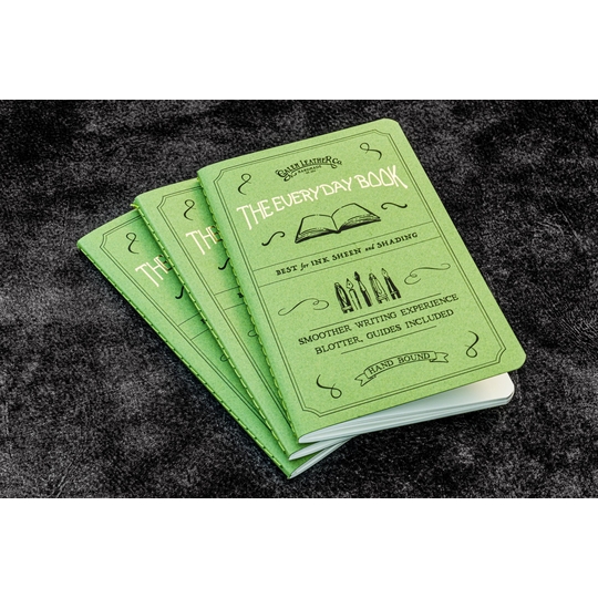 Galen Leather Everyday Book Set di 3 Quaderni Pocket Size Carta Tomoe River