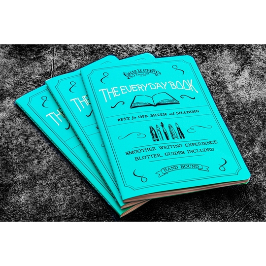 Galen Leather Everyday Book Set di 3 Quaderni B6 Carta Tomoe River