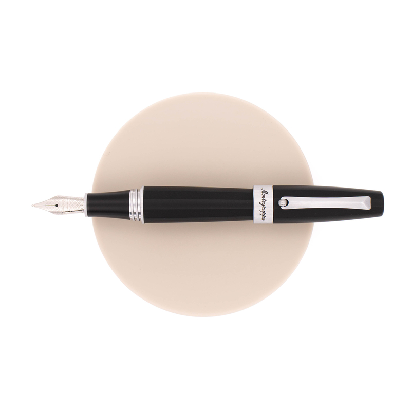 Montegrappa Montegrappa Magnifica Penna Stilografica Nera & Rodio